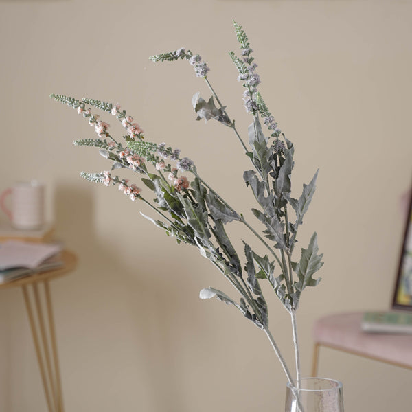 Tall Leaf And Flower Branch