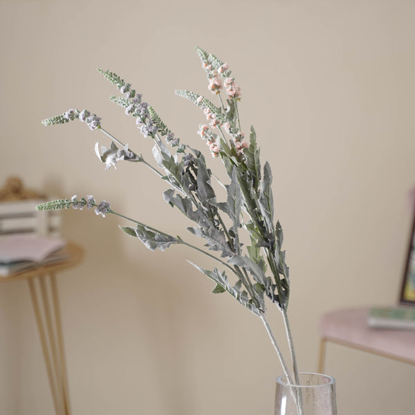 Tall Leaf And Flower Branch - Artificial flower | Flower for vase | Home decor item | Room decoration item