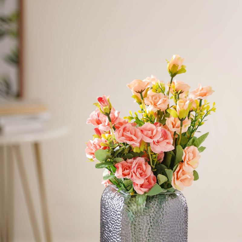 Peach-pink Artificial Roses - Artificial flower | Flower for vase | Home decor item | Room decoration item