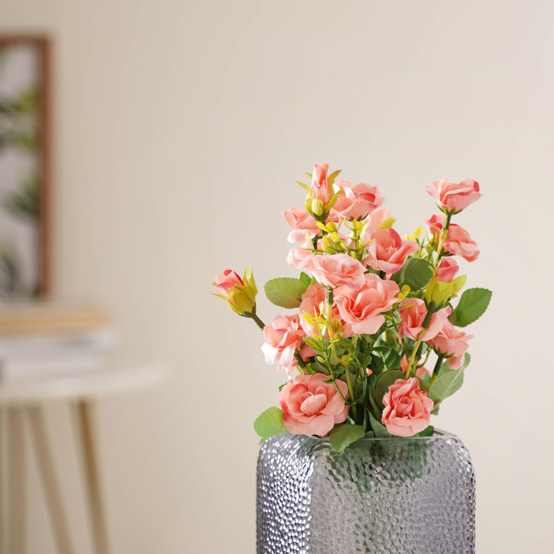 Peach-pink Artificial Roses - Artificial flower | Flower for vase | Home decor item | Room decoration item
