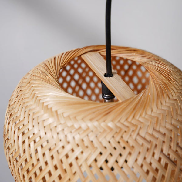 Shellac Bamboo Round Lampshade 7.5 Inch