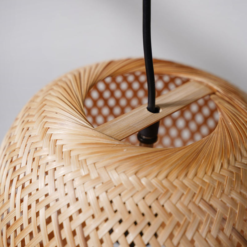 Shellac Bamboo Round Lampshade 7.5 Inch