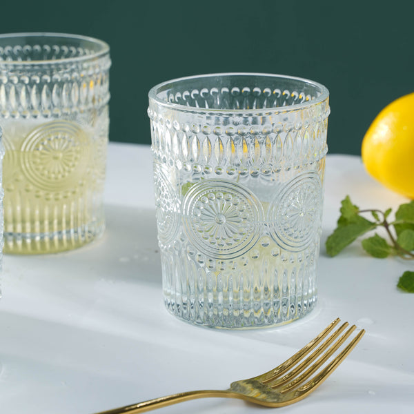 Crystal Glass Drinkware Set - Tea set, glass jug set, glassware set | Drinkware set for Dining table & Home decor