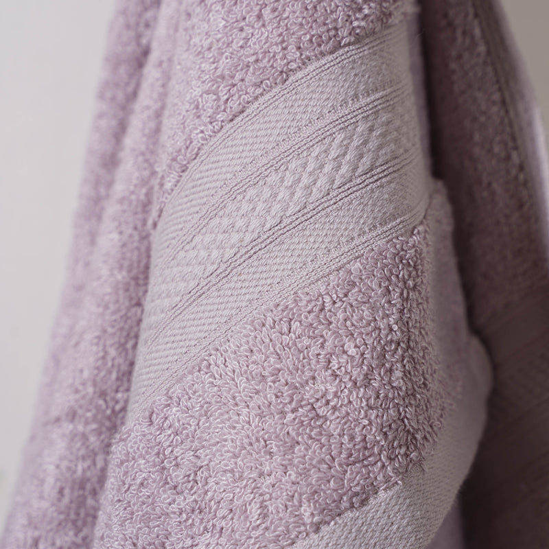 Lavender Purple Bamboo Blend Towel Set of 2