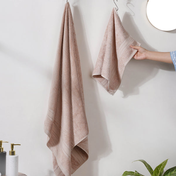 Plushy Spring Bamboo Towel Set of 2 Beige