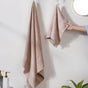 Fresh Spring Bamboo Blend Beige Towel Set of 2