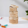 Hand Woven Round Bamboo Storage Basket Set of 3 - Basket | Organizer