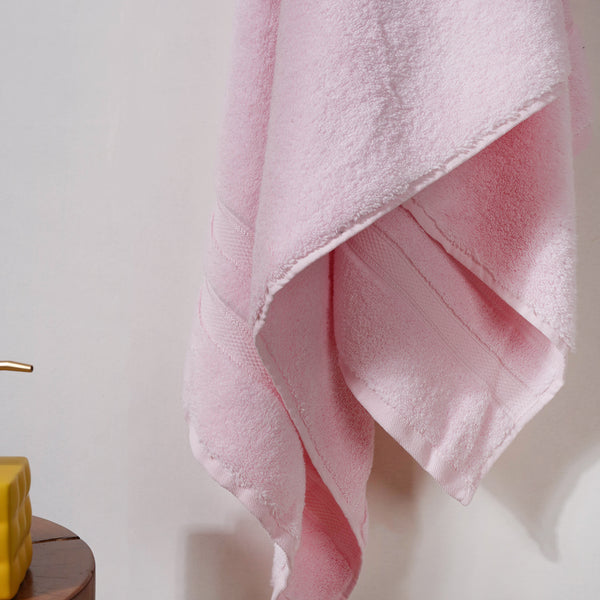 Luxe Pink 100% Organic Cotton Towel Set of 2
