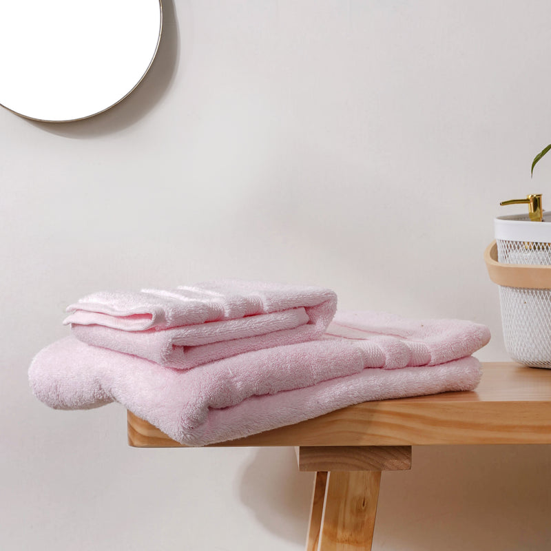 Luxe Pink 100% Organic Cotton Towel Set of 2