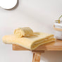 Sunshine Yellow 100% Organic Cotton Towel Set of 2