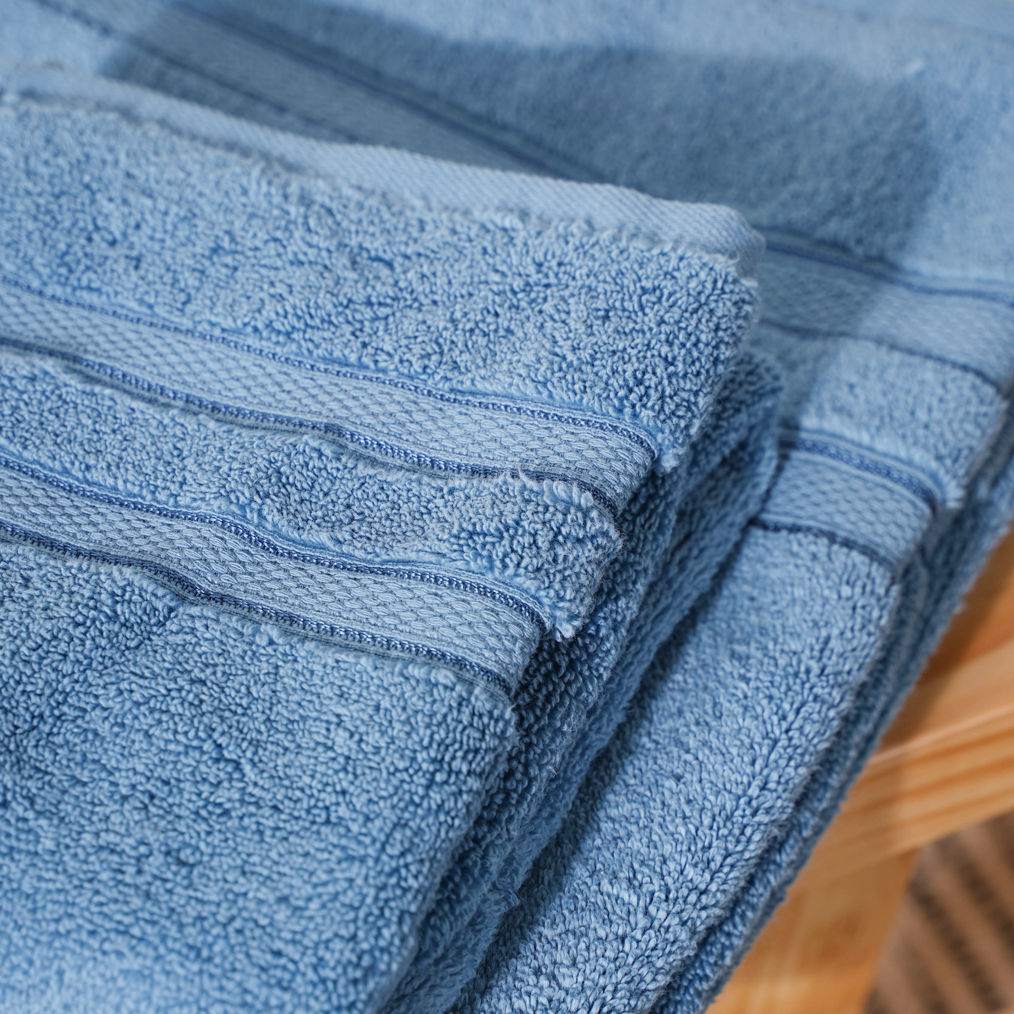 Textured Organic Towel - Navy · Under The Canopy