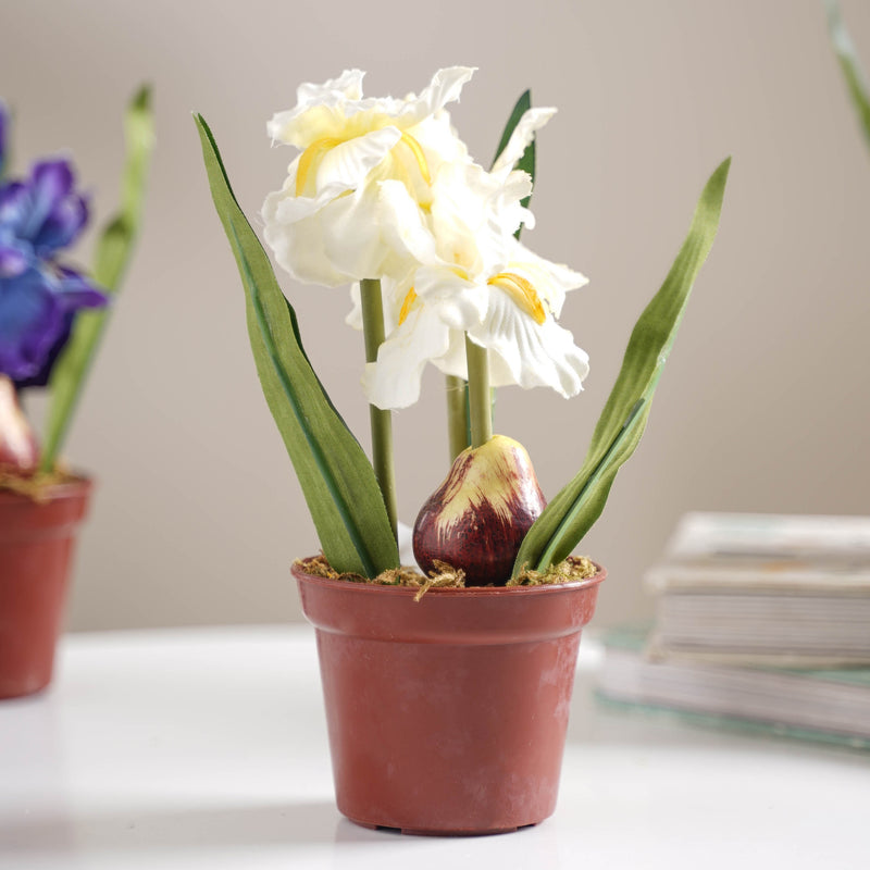 Faux Iris Plant - Artificial flower | Home decor item | Room decoration item