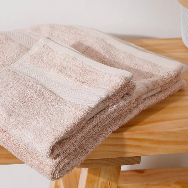 Plushy Spring Bamboo Towel Set of 2 Beige