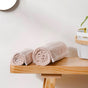 Fresh Spring Bamboo Blend Beige Towel Set of 2