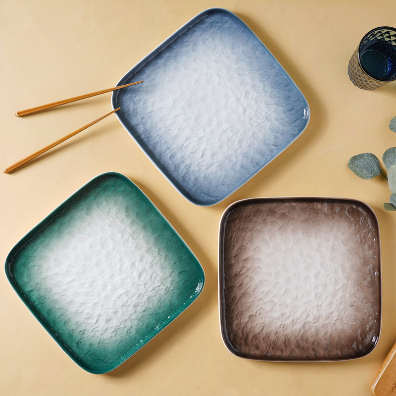 Large Rustic Design Platter - Serving plate, lunch plate, ceramic dinner plates| Plates for dining table & home decor