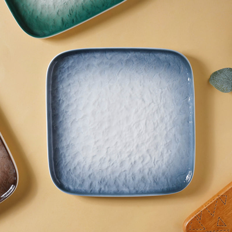 Large Rustic Design Platter - Serving plate, lunch plate, ceramic dinner plates| Plates for dining table & home decor