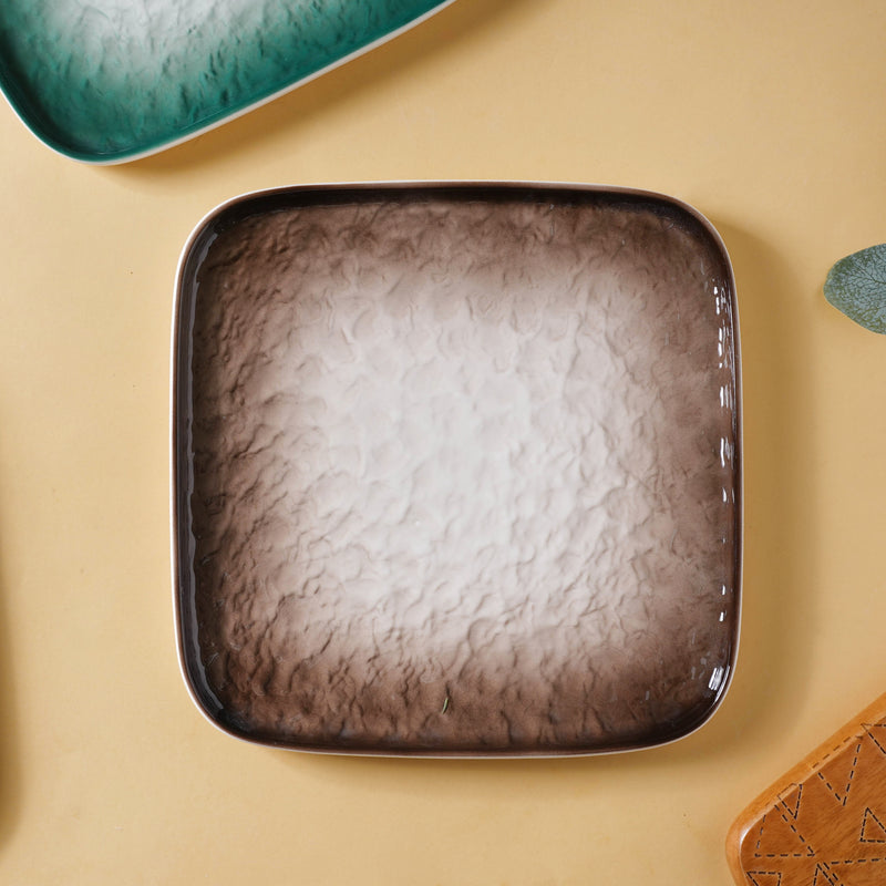 Large Rustic Design Platter - Serving plate, lunch plate, ceramic dinner plates| Plates for dining table & home decor