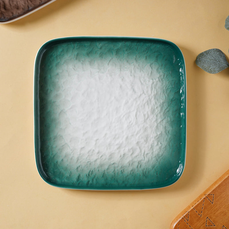 Large Rustic Design Platter - Serving plate, lunch plate, ceramic dinner plates| Plates for dining table & home decor