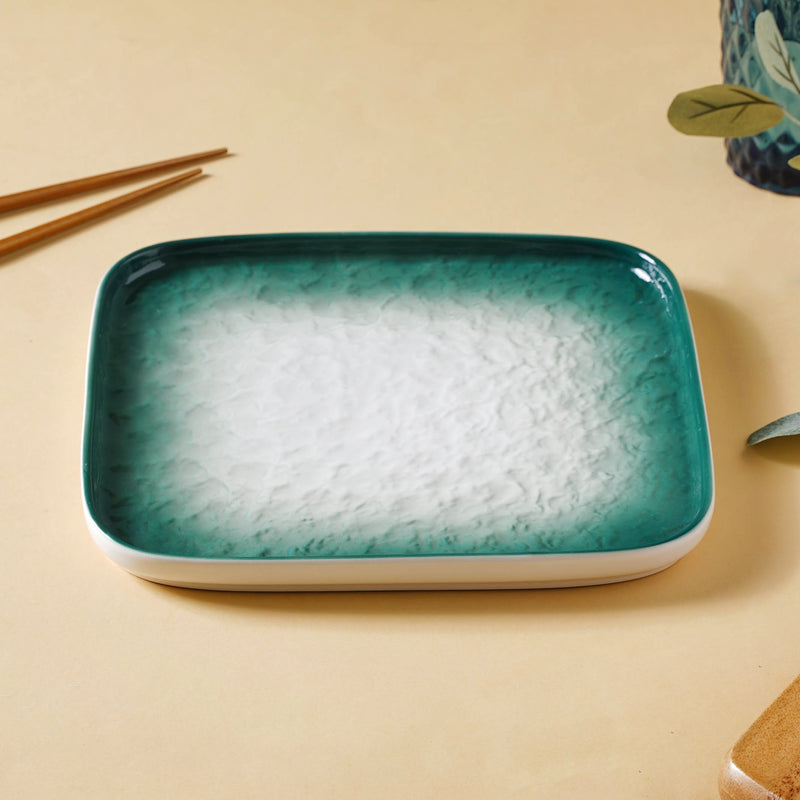 Large Rustic Design Platter - Serving plate, lunch plate, ceramic dinner plates| Plates for dining table & home decor