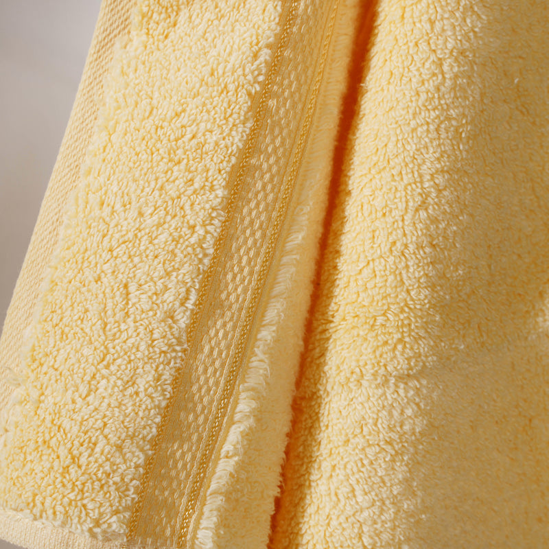 Sunshine Yellow 100% Organic Cotton Towel Set of 2