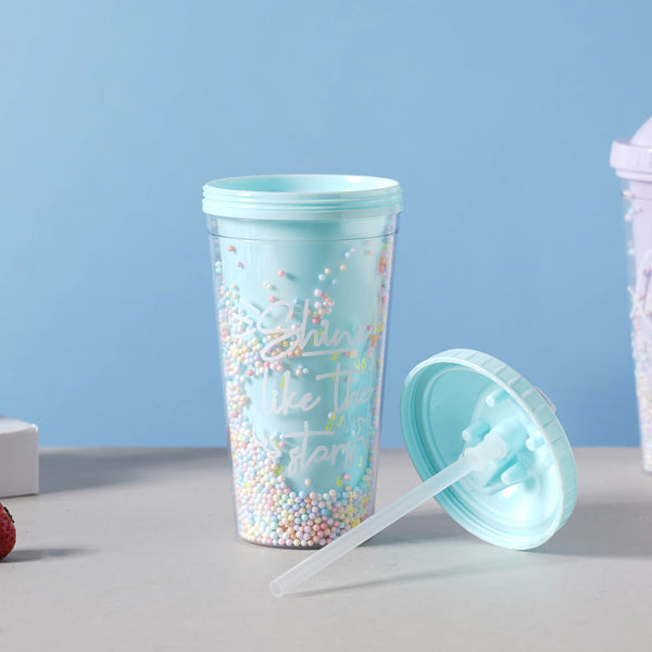 Confetti Cup and Straw