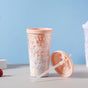 Confetti Cup and Straw- Sippers, water bottle, sipping bottle | Water Bottle for Travelling & Gym