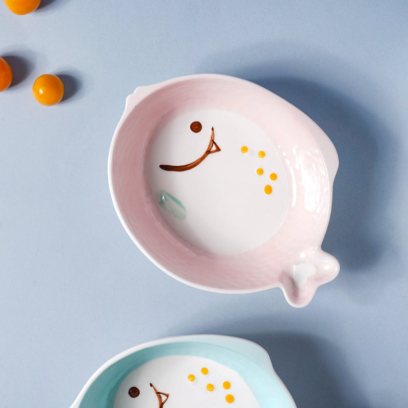 Medium Fish Bowl - Bowl, soup bowl, ceramic bowl, snack bowls, curry bowl, popcorn bowls | Bowls for dining table & home decor