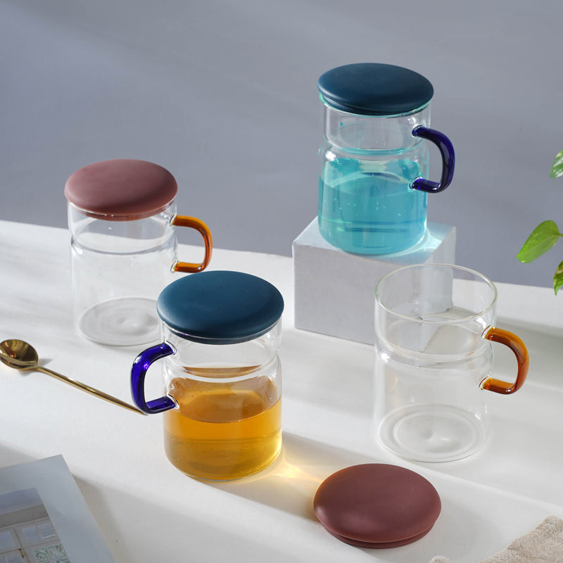 Juice Mug With Lid- Mug for coffee, tea mug, cappuccino mug | Cups and Mugs for Coffee Table & Home Decor