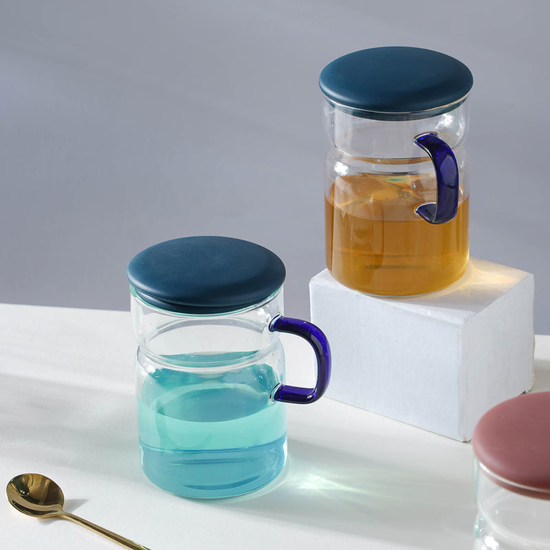 Juice Mug With Lid- Mug for coffee, tea mug, cappuccino mug | Cups and Mugs for Coffee Table & Home Decor