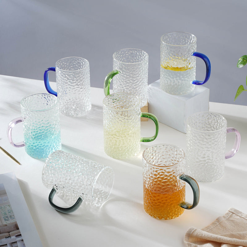 Glass Juice Mug- Mug for coffee, tea mug, cappuccino mug | Cups and Mugs for Coffee Table & Home Decor