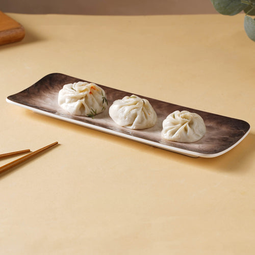 Rustic Design Long Platter Medium - Ceramic platter, serving platter, fruit platter | Plates for dining table & home decor