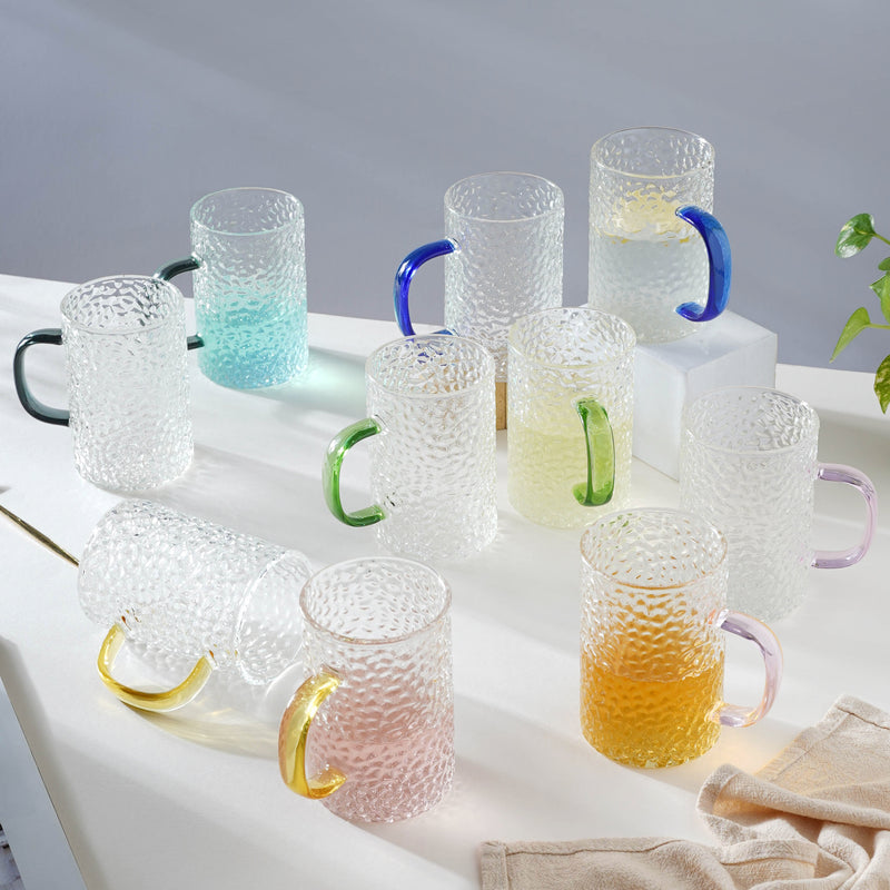 Glass Juice Mug- Mug for coffee, tea mug, cappuccino mug | Cups and Mugs for Coffee Table & Home Decor