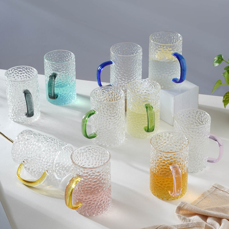 Glass Juice Mug- Mug for coffee, tea mug, cappuccino mug | Cups and Mugs for Coffee Table & Home Decor