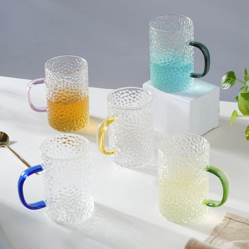 Glass Juice Mug- Mug for coffee, tea mug, cappuccino mug | Cups and Mugs for Coffee Table & Home Decor