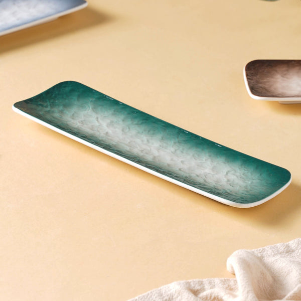 Rustic Design Long Platter Small - Ceramic platter, serving platter, fruit platter | Plates for dining table & home decor