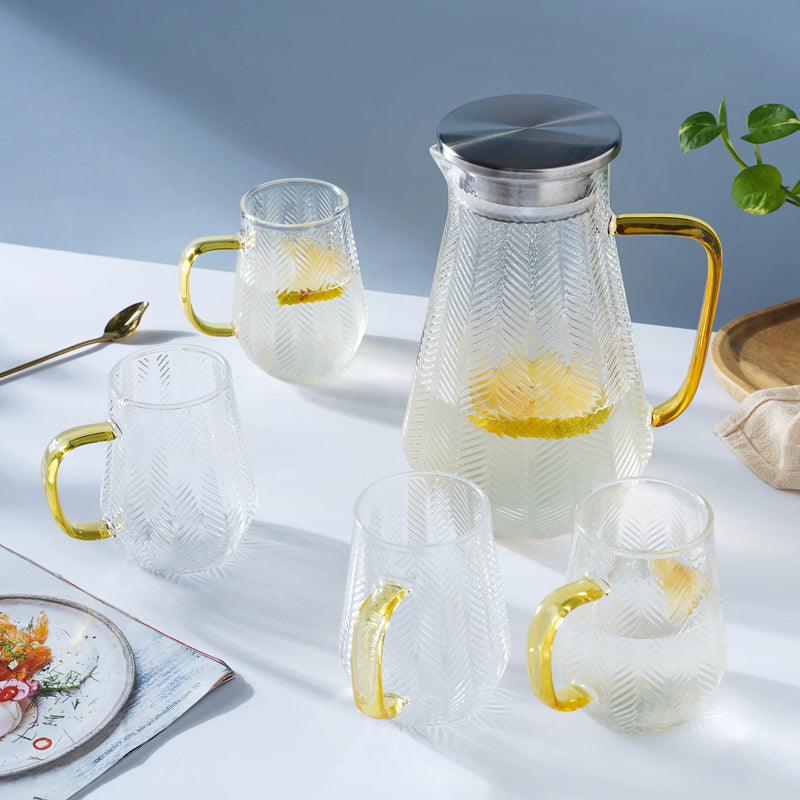 Juice Pot and Mug Set - Tea set, teapot set, teacup set | Tea set for Dining table & Home decor