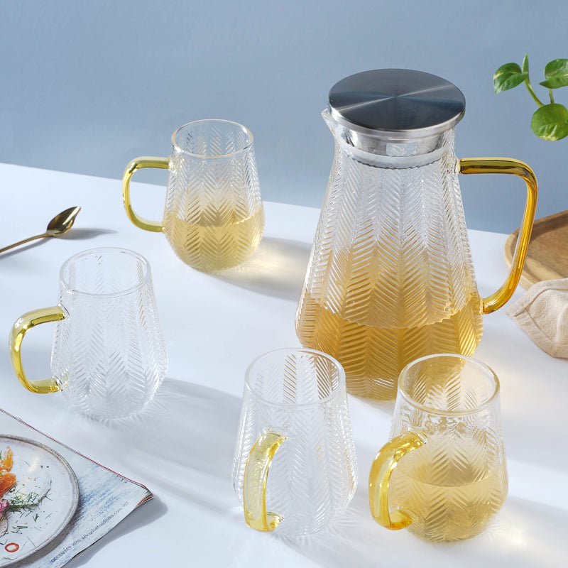 Juice Pot and Mug Set - Tea set, teapot set, teacup set | Tea set for Dining table & Home decor