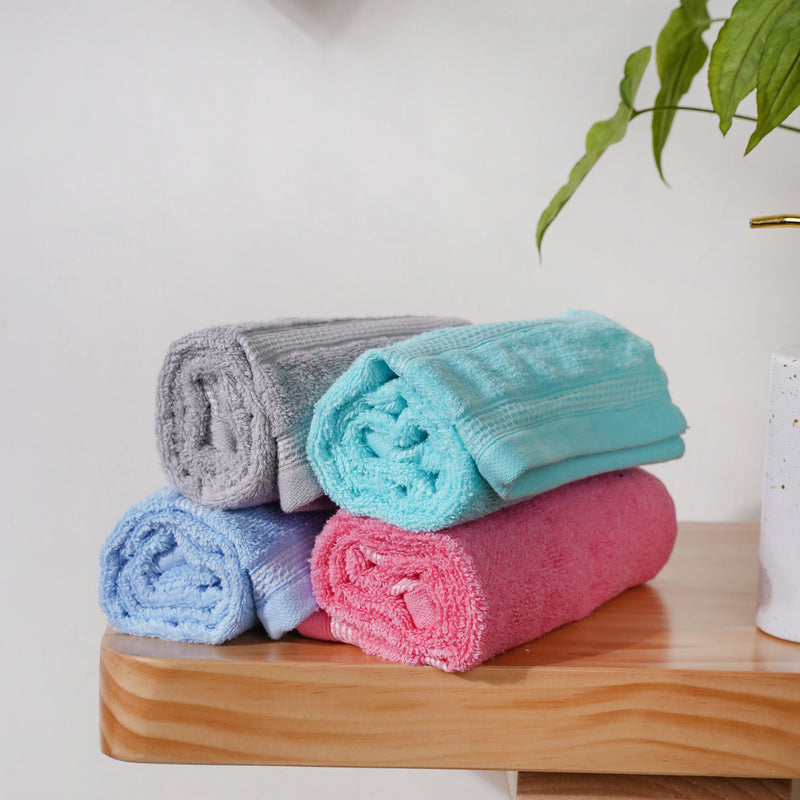 Luxury 100% Cotton Hand Towel Set of 4