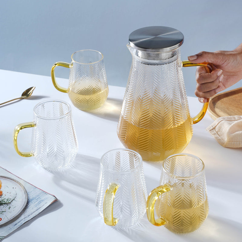 Juice Pot and Mug Set - Tea set, teapot set, teacup set | Tea set for Dining table & Home decor