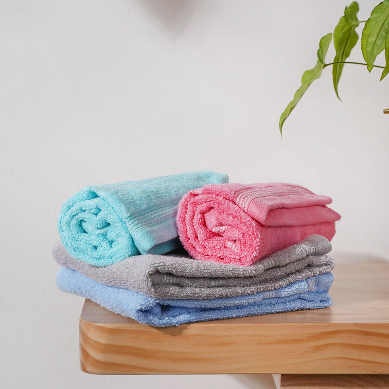 Luxury 100% Cotton Hand Towel Set of 4