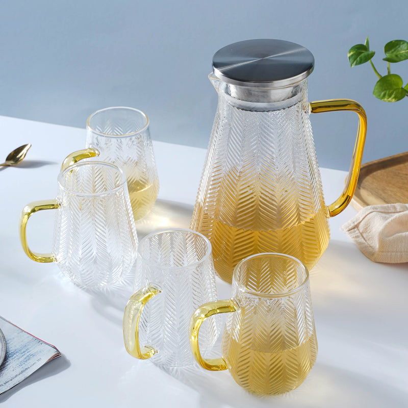Juice Pot and Mug Set - Tea set, teapot set, teacup set | Tea set for Dining table & Home decor