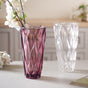 Crystal Glass Vase - Glass flower vase for home decor, office and gifting | Home decoration items