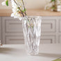 Crystal Glass Vase - Glass flower vase for home decor, office and gifting | Home decoration items