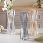 Crystal Flower Vase Large - Glass flower vase for home decor, office and gifting | Home decoration items