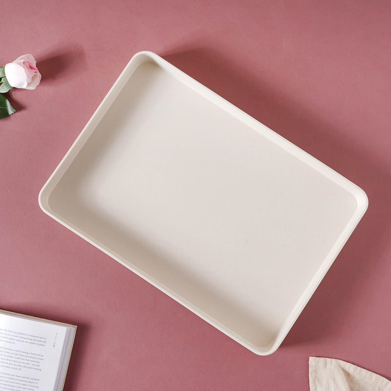 Large White Tray