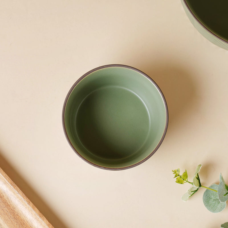 Fern Green Soup Bowl 300 ml - Bowl,ceramic bowl, snack bowls, curry bowl, popcorn bowls | Bowls for dining table & home decor