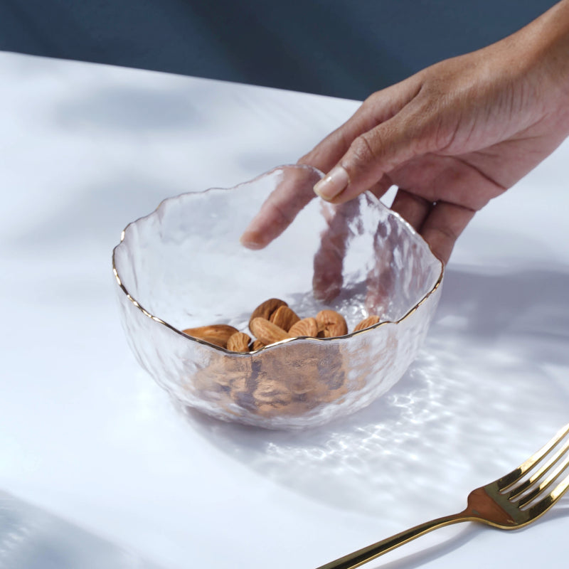 Glass Bowl - Glass bowl, serving bowls, bowl for snacks, glass serving bowl | Bowls for dining table & home decor