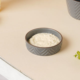 Asphalt Grey Dip Bowl