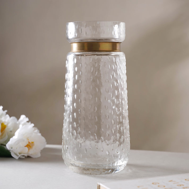 Bouquet Flower Jar Long - Glass flower vase for home decor, office and gifting | Home decoration items