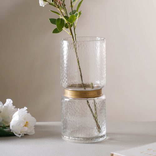 Bouquet Flower Jar Medium - Glass flower vase for home decor, office and gifting | Home decoration items